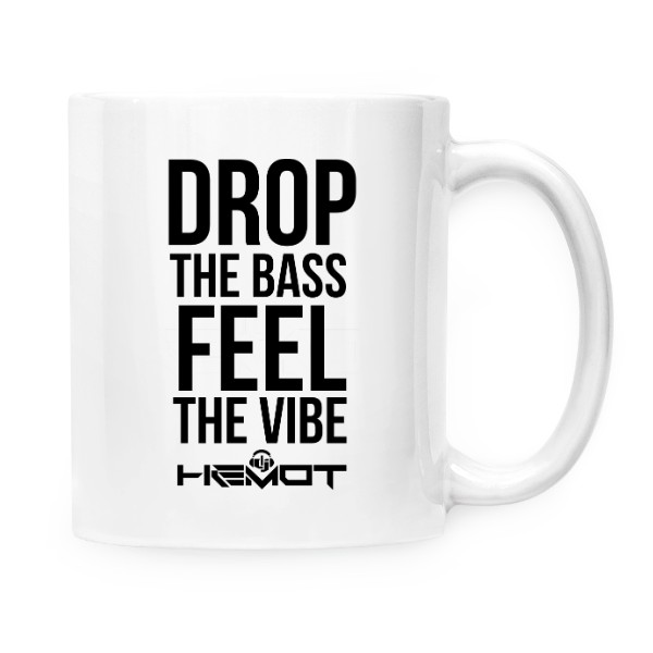 Hrnek malý bílý s potiskem DJ HEMOT - clasic vibe