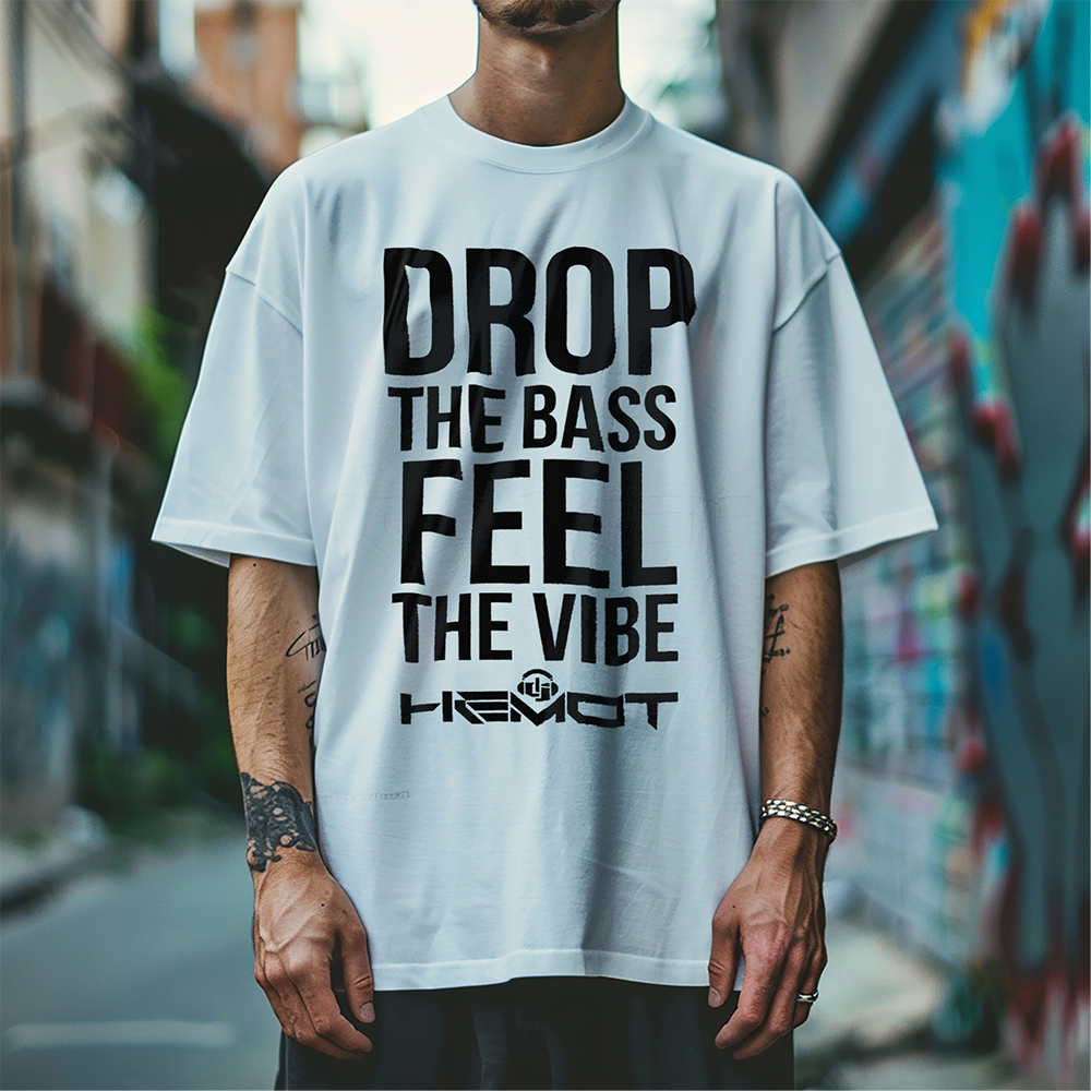 Tričko s potiskem DROP THE BASS I