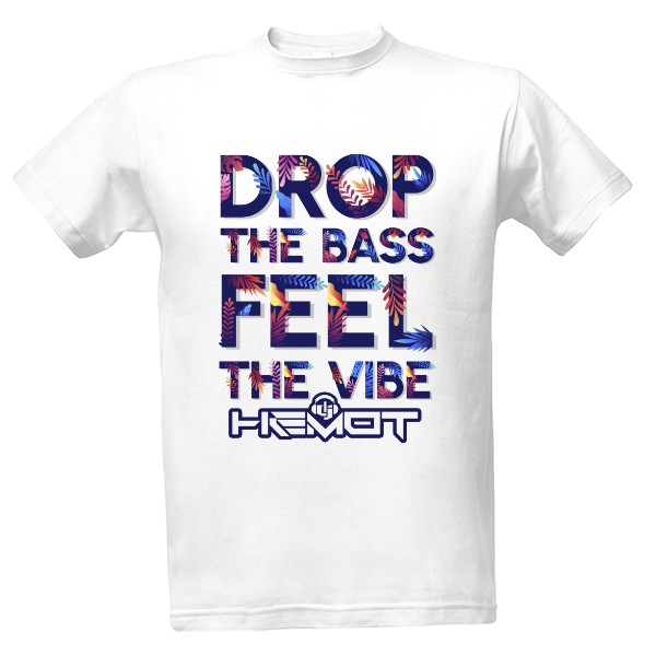 Tričko s potiskem DROP THE BASS SUMMER
